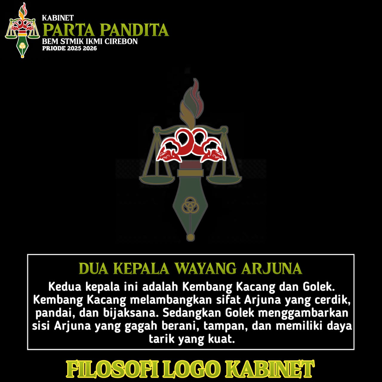 Dua Kepala Wayang Arjuna
